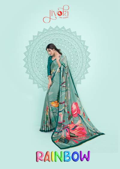 JIVORA RAINBOW 5001 TO 5010 DESIGNER SAREE WHOLESALER IN INDIA